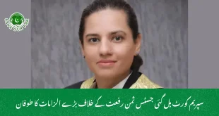 سپریم کورٹ ہل گئی جسٹس ثمن رفعت کے خلاف بڑے الزامات کا طوفان