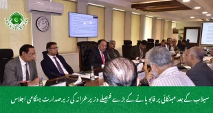 سیلاب کے بعد مہنگائی پر قابو پانے کے بڑے فیصلے وزیر خزانہ کی زیرصدارت ہنگامی اجلاس