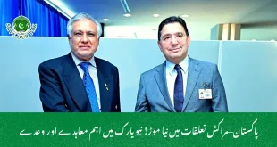  پاکستان–مراکش تعلقات میں نیا موڑ! نیویارک میں اہم معاہدے اور وعدے