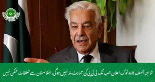 خواجہ آصف کا دو ٹوک اعلان جب تک ٹی ٹی پی کی حمایت بند نہیں ہوگی، افغانستان سے تعلقات ممکن نہیں