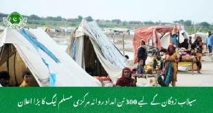  سیلاب زدگان کے لیے 300 ٹن امداد روانہ  مرکزی مسلم لیگ کا بڑا اعلان