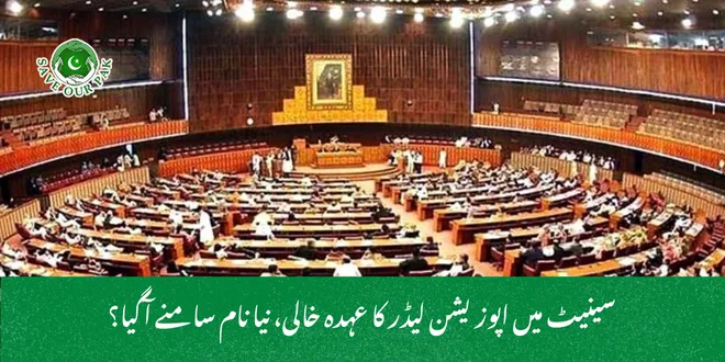 سینیٹ میں اپوزیشن لیڈر کا عہدہ خالی، نیا نام سامنے آگیا؟