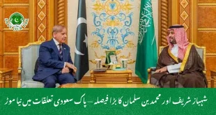 شہباز شریف اور محمد بن سلمان کا بڑا فیصلہ پاک سعودی تعلقات میں نیا موڑ