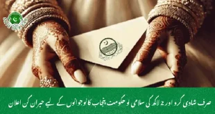 صرف شادی کرو اور 2 لاکھ کی سلامی لو حکومت پنجاب کا نوجوانوں کے لیے حیران کن اعلان