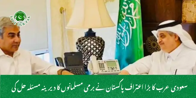 سعودی عرب کا بڑا اعتراف پاکستان نے برمی مسلمانوں کا دیرینہ مسئلہ حل کی