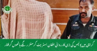 کراچی میں پولیس کی بڑی کارروائی افغان اسٹریٹ کرمنلز رنگے ہاتھوں گرفتار