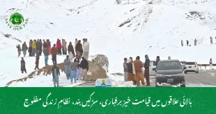 بالائی علاقوں میں قیامت خیز برفباری، سڑکیں بند، نظامِ زندگی مفلوج