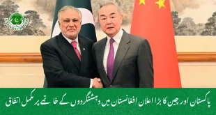 پاکستان اور چین کا بڑا اعلان افغانستان میں دہشتگردوں کے خاتمے پر مکمل اتفاق