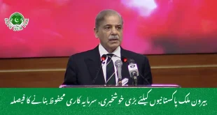 بیرون ملک پاکستانیوں کیلئے بڑی خوشخبری, سرمایہ کاری محفوظ بنانے کا فیصلہ