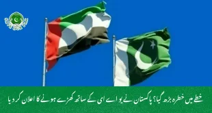 خطے میں خطرہ بڑھ گیا؟ پاکستان نے یو اے ای کے ساتھ کھڑے ہونے کا اعلان کر دیا
