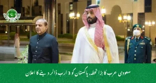 سعودی عرب کا بڑا تحفہ, پاکستان کو 3 ارب ڈالر دینے کا اعلان