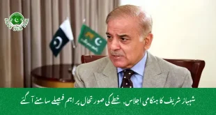 شہباز شریف کا ہنگامی اجلاس, خطے کی صورتحال پر اہم فیصلے سامنے آگئے