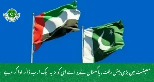 معیشت میں بڑی پیش رفت, پاکستان نے یو اے ای کو مزید ایک ارب ڈالر ادا کر دیے