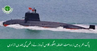 پاک بحریہ میں زبردست اضافہ, ہنگور کلاس آبدوز نے دشمن کی نیندیں اڑا دیں