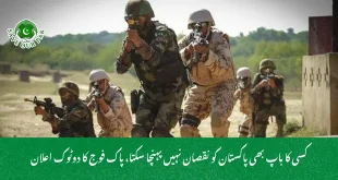 کسی کا باپ بھی پاکستان کو نقصان نہیں پہنچا سکتا، پاک فوج کا دوٹوک اعلان